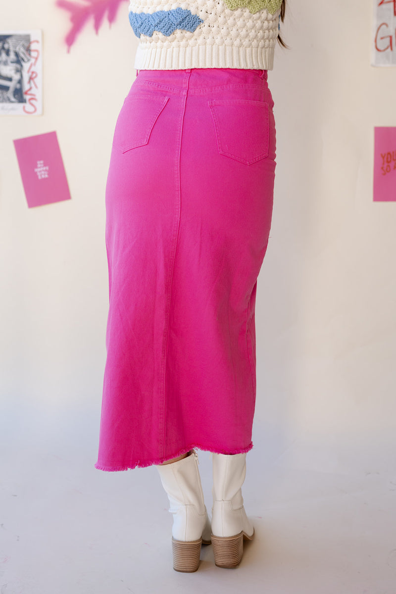 mode, leo denim skirt