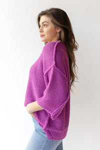 mode, delaney dolman sleeve boxy sweater