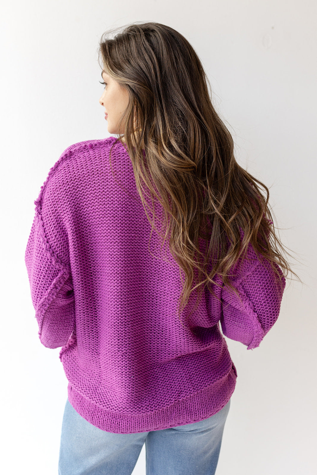 mode, delaney dolman sleeve boxy sweater