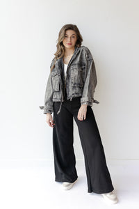 mode, karla oversized denim jacket