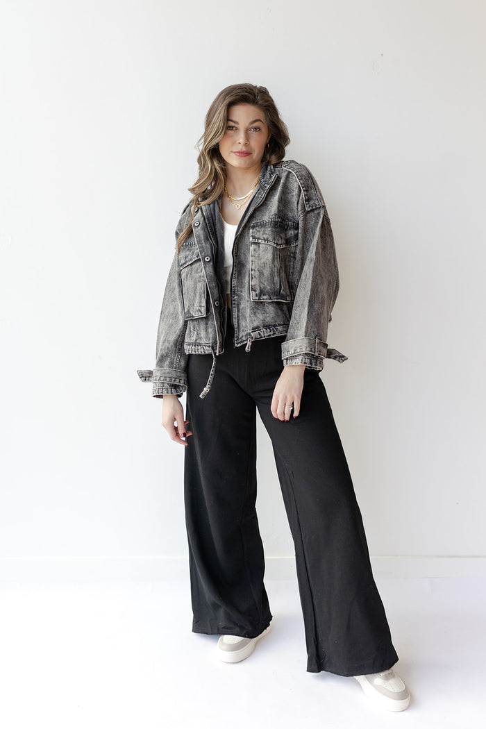 mode, karla oversized denim jacket