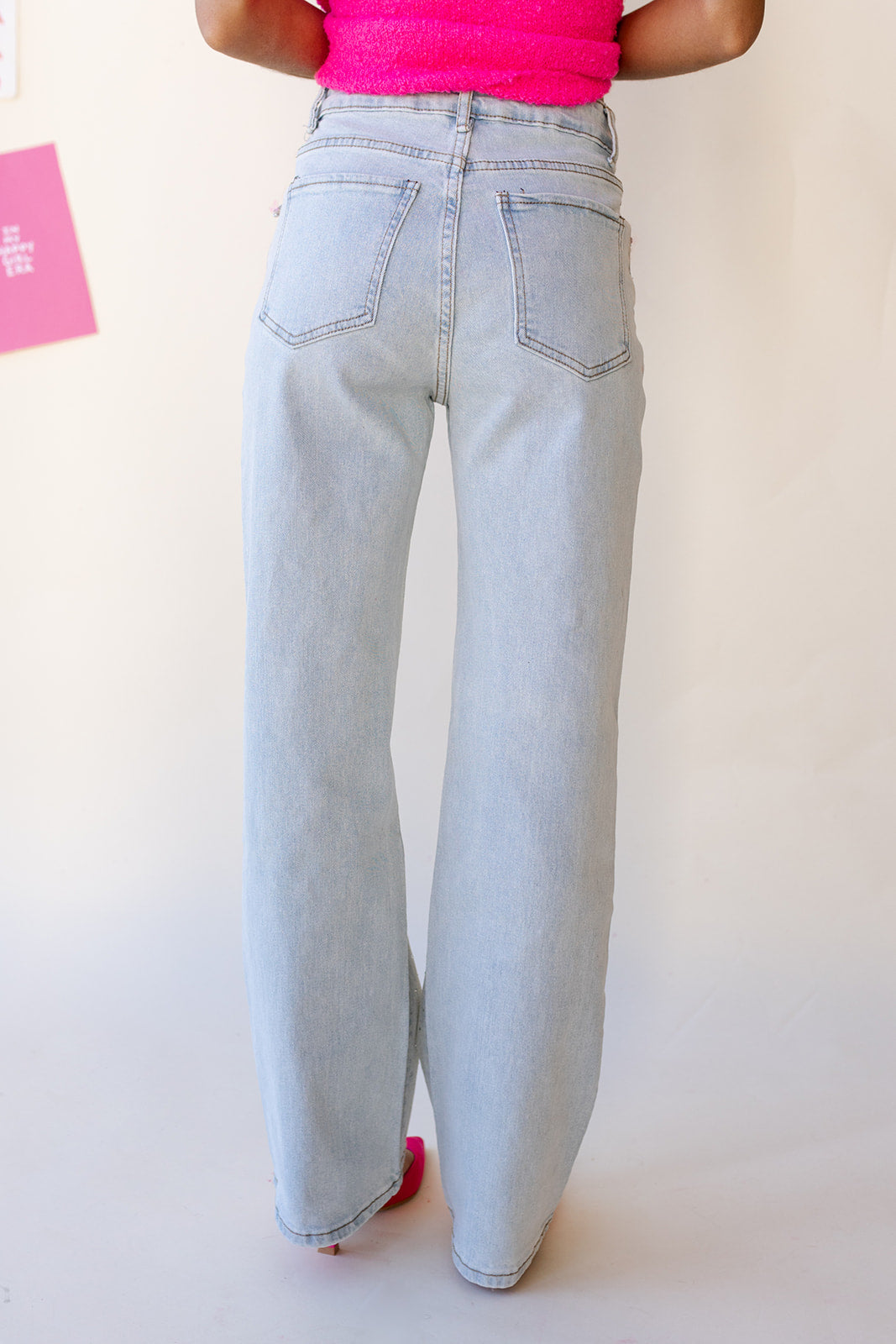 mode, galentine embellished jeans