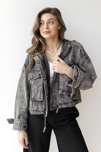 mode, karla oversized denim jacket