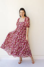 mode, paityn floral maxi dress