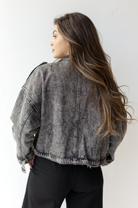 mode, karla oversized denim jacket