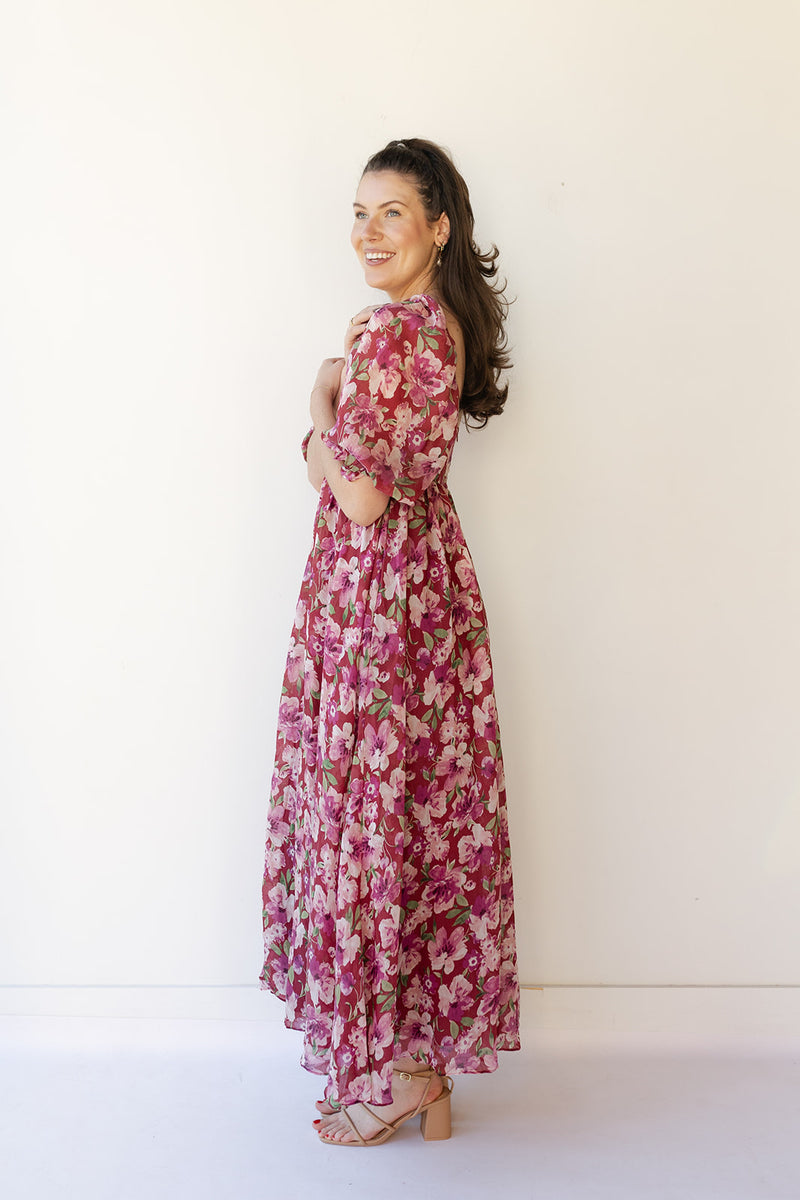 mode, paityn floral maxi dress
