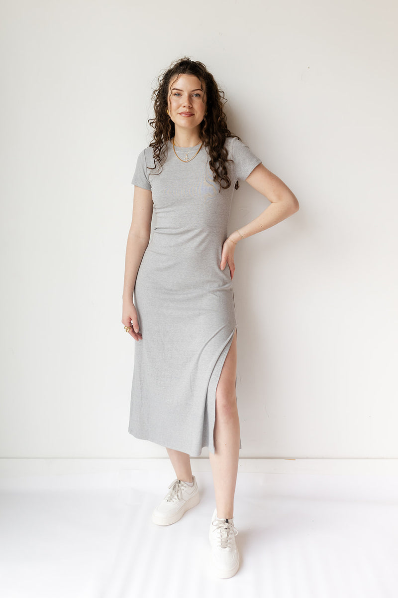 mode, kendal jersey midi dress