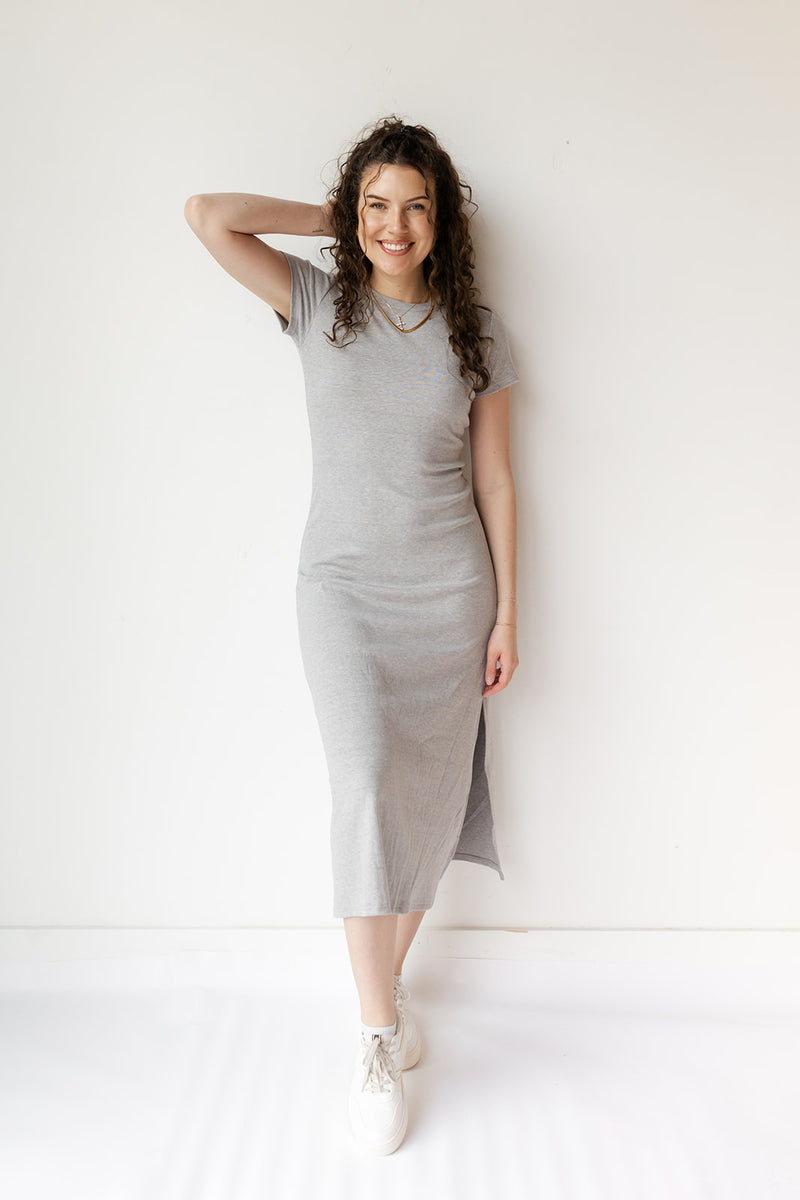 mode, kendal jersey midi dress