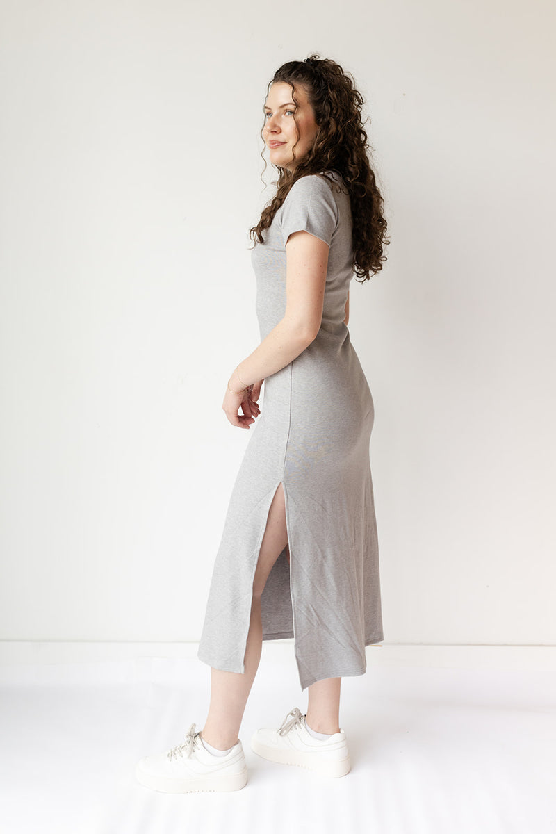 mode, kendal jersey midi dress
