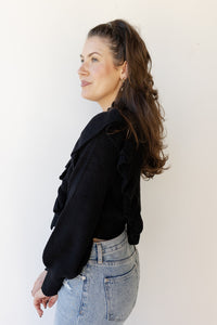 mode, romina ruffle sweater