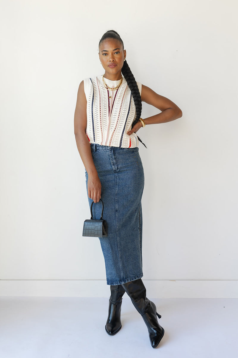 mode, olivia oversized sweater vest