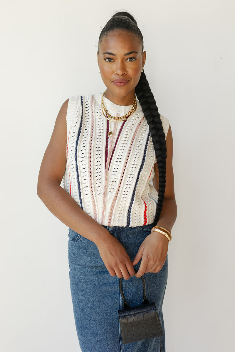 mode, olivia oversized sweater vest
