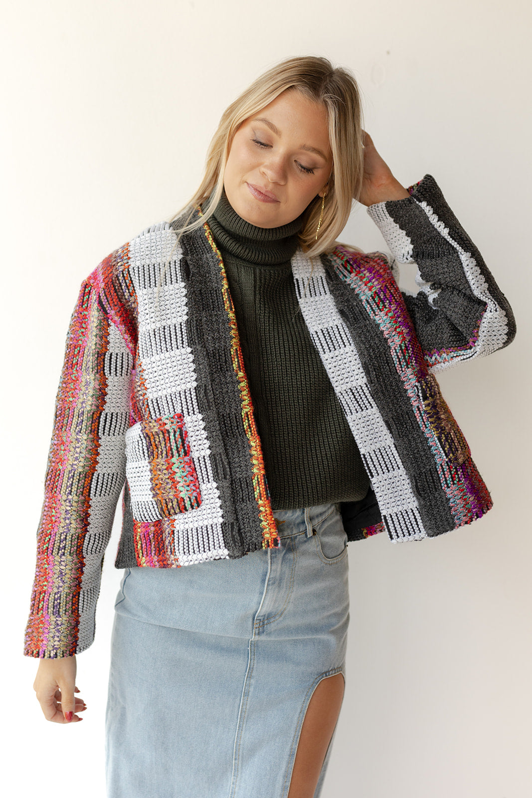 mode, novah knit jacket