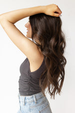 mode, wyatt ruched side tank