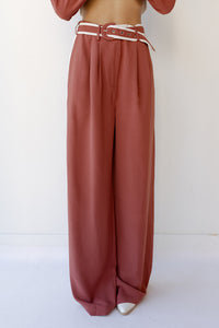 mode, bexley belted trousers