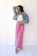 mode, delilah terry knit pants