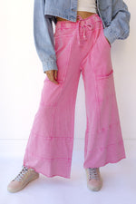 mode, delilah terry knit pants