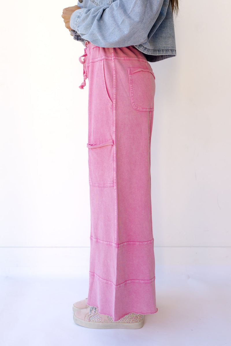 mode, delilah terry knit pants