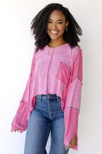 mode, camryn crop long sleeve