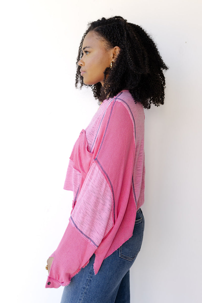 mode, camryn crop long sleeve