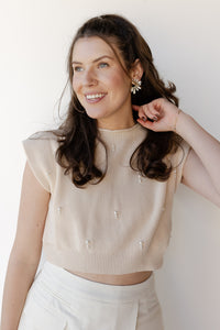 mode, winona embellished knit top