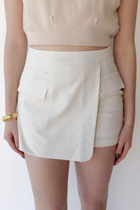mode, joanna wrap front skort