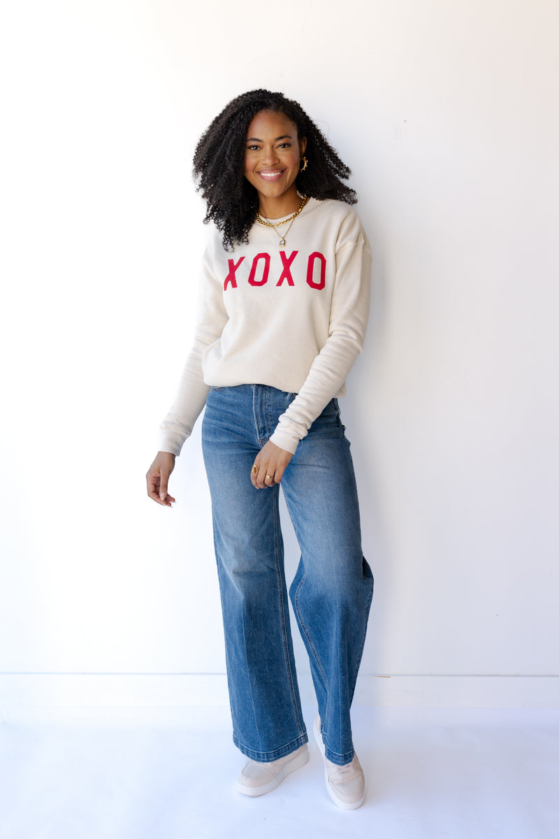 mode, xoxo sweatshirt