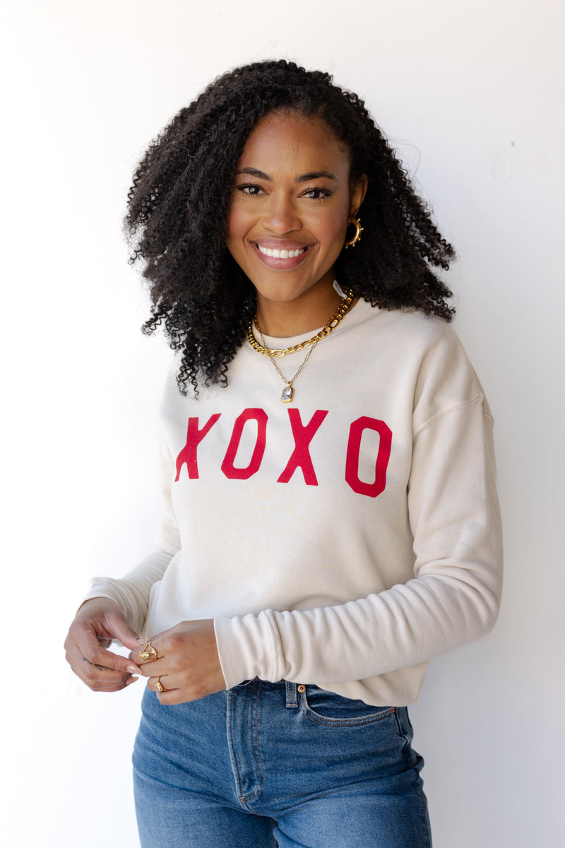 mode, xoxo sweatshirt