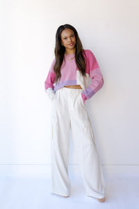 mode, hope color block sweater