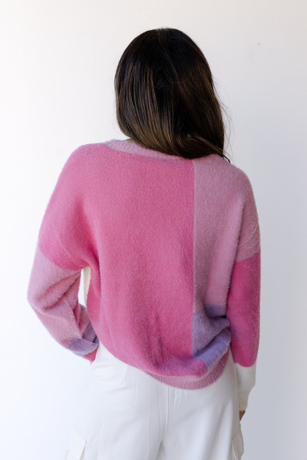 mode, hope color block sweater