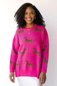 mode, celia cheetah sweater