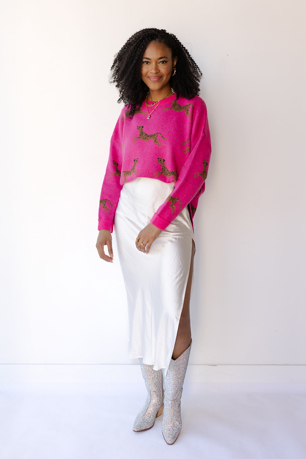 mode, celia cheetah sweater