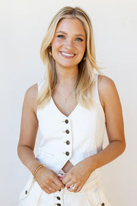 mode, jennie denim vest