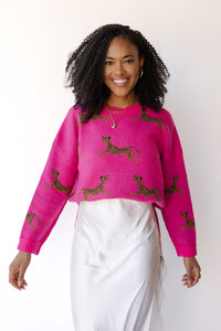 mode, celia cheetah sweater