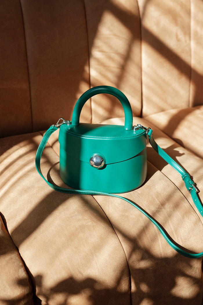 mode, zennia purse, green