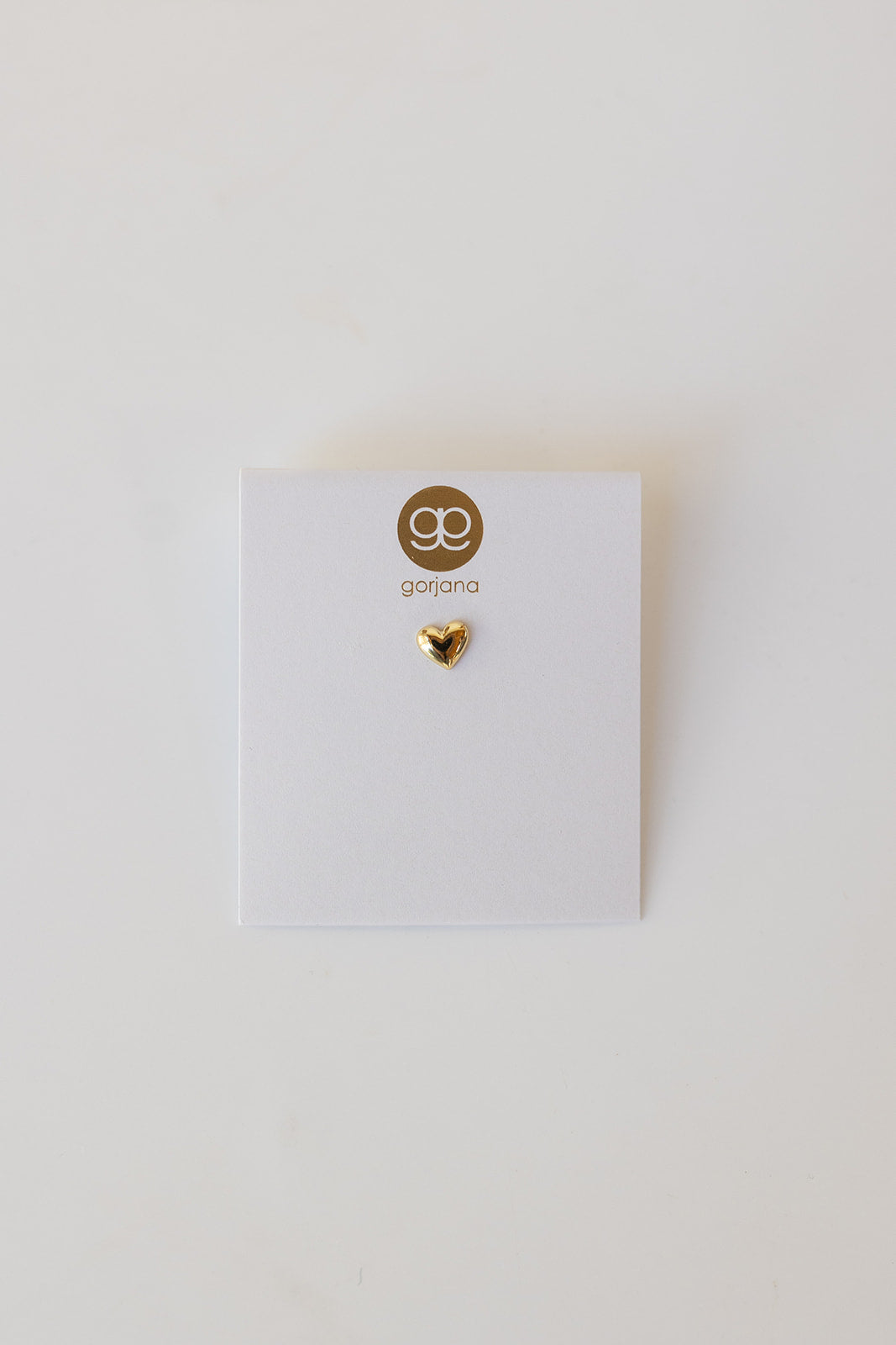 mode, heart charm stud
