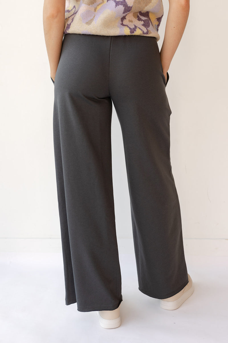 mode, wide leg sweat pants