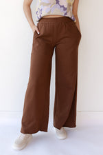 wide leg sweat pants