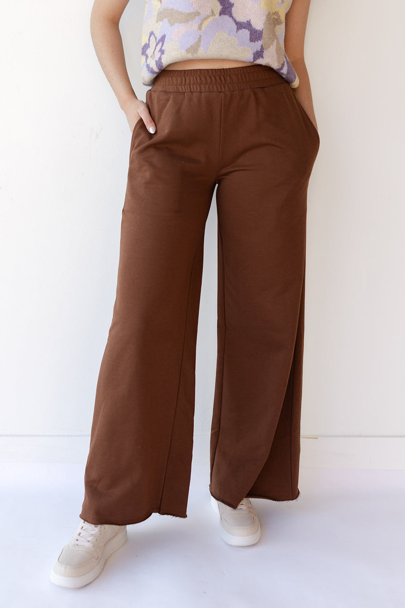 mode, wide leg sweat pants