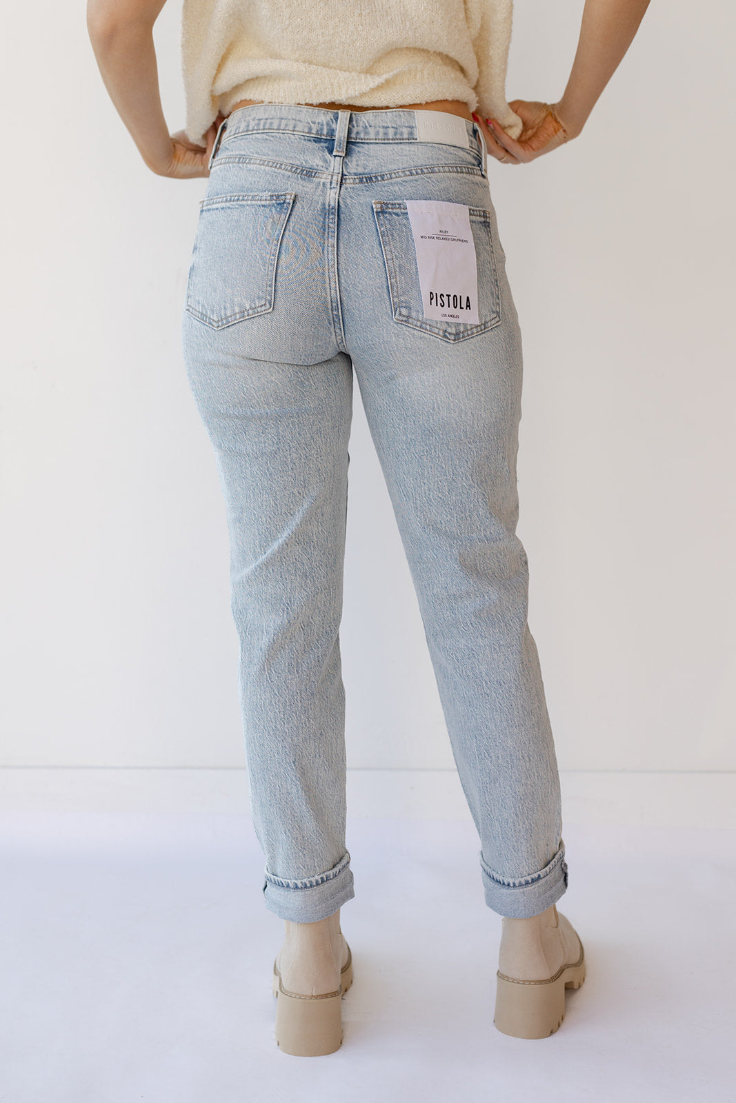 mode, riley mid rise relaxed girlfriend jeans