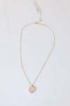 mode, sunset etched necklace