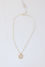 mode, sunset etched necklace