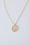 mode, sunset etched necklace