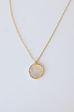 mode, sunset etched necklace