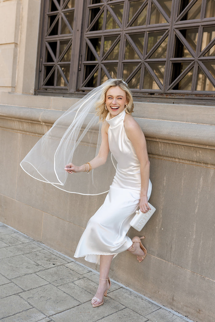 mode, bridal shower halter dress