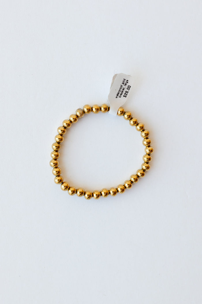 mode, waterproof gold bracelet, large