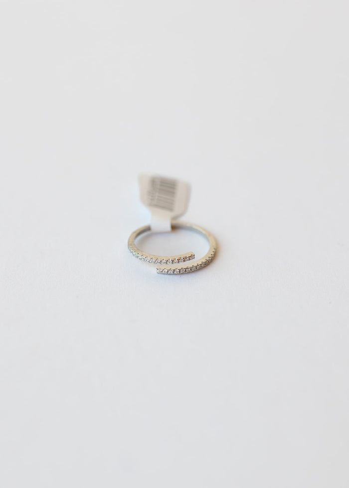 mode, ashton adjustable ring, silver