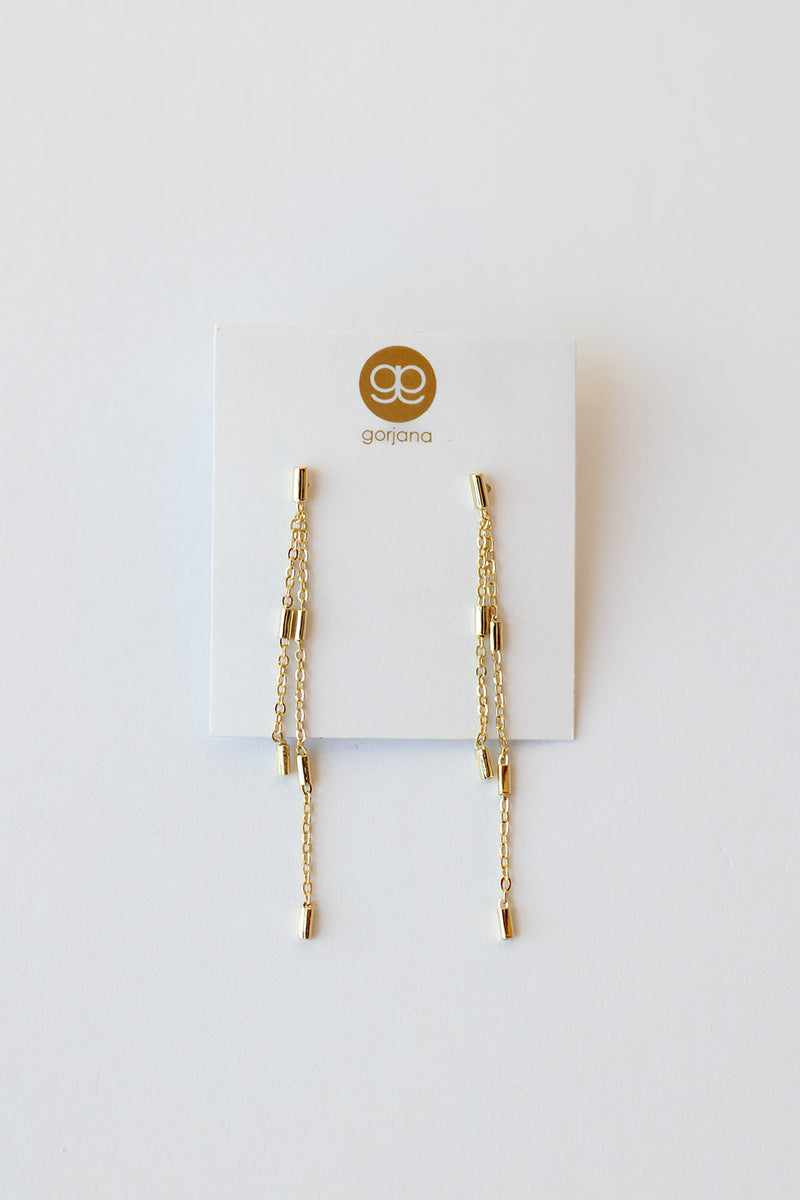 mode, tatum earrings, gold