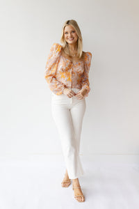 mode, pridget floral top