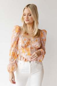 mode, pridget floral top